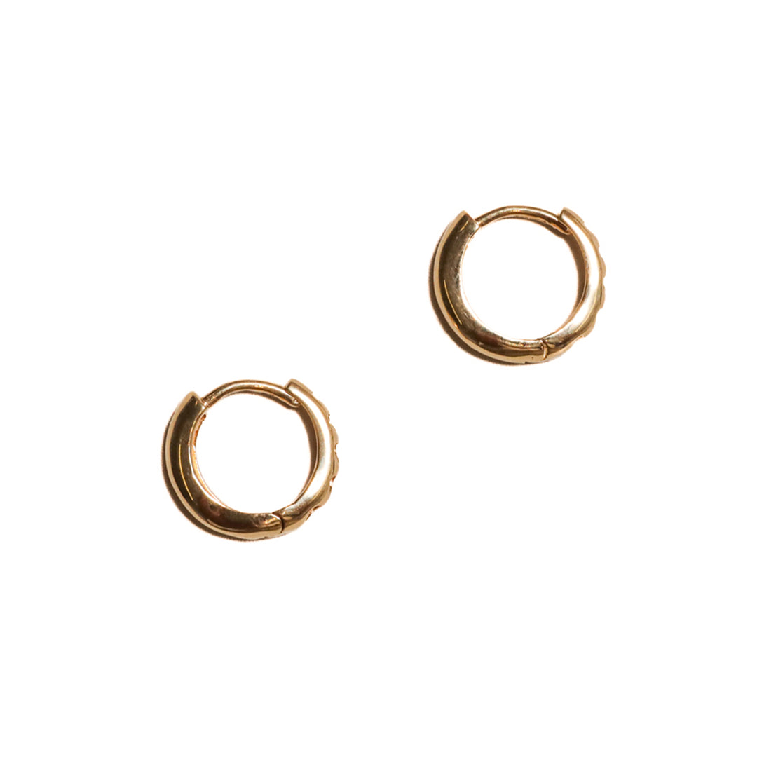 Argollas mini silueta corazón