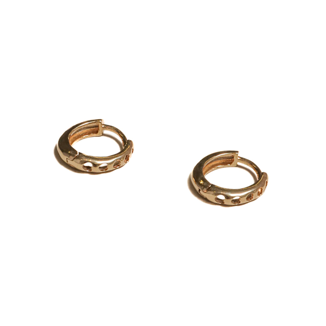 Argollas mini silueta corazón