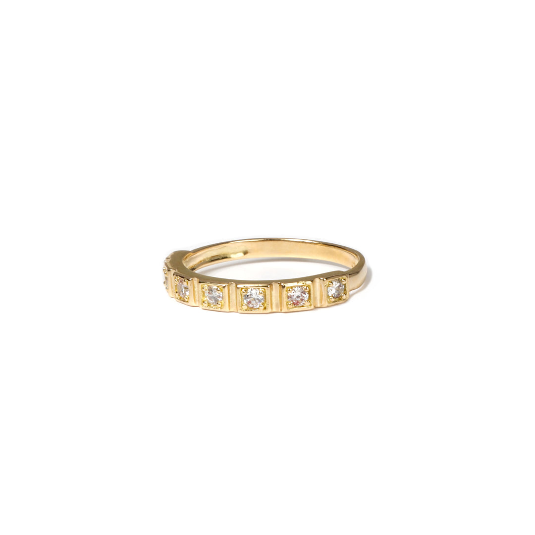 Anillo Cuadros con Circones