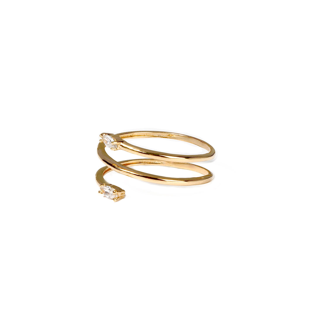 Anillo Espiral con Circones