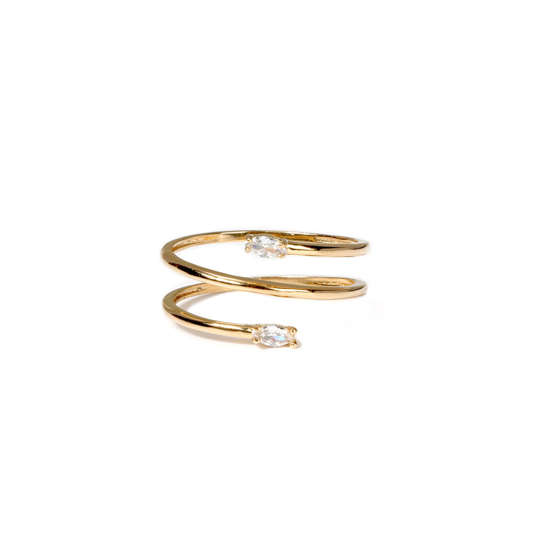 Anillo Espiral con Circones