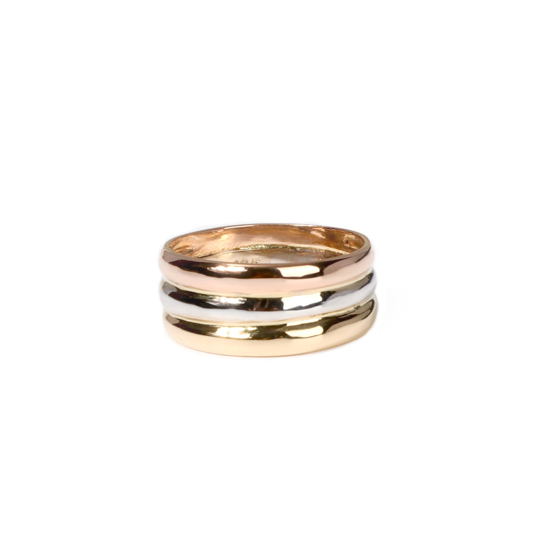 Anillo Liso Tres Oros