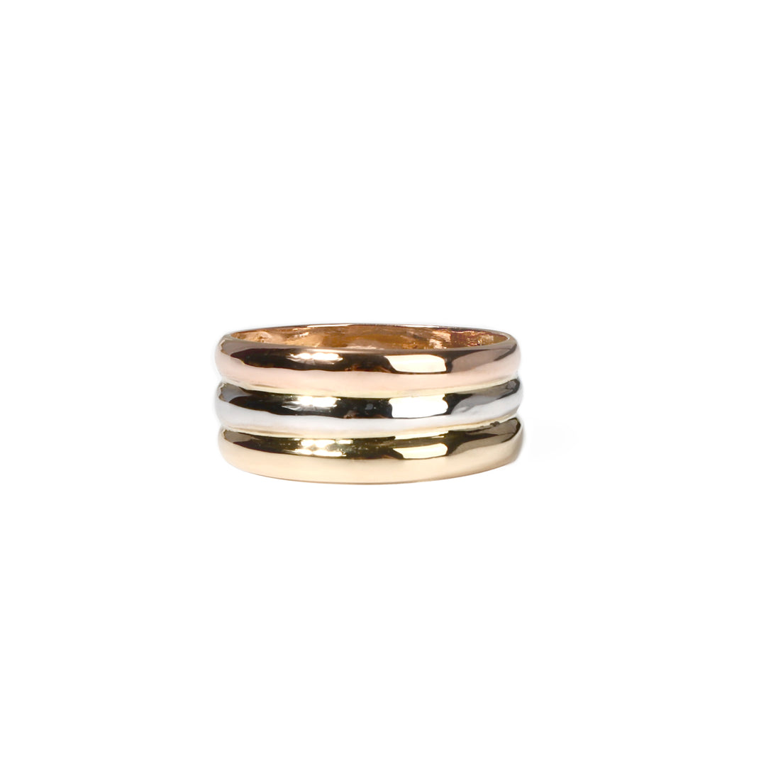 Anillo Liso Tres Oros
