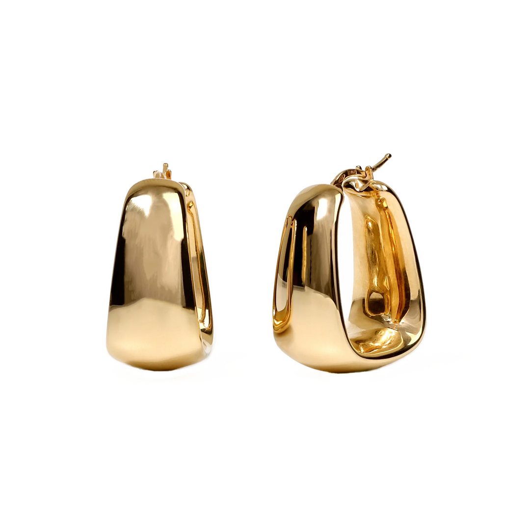 Argollas Chunky Cuadradas