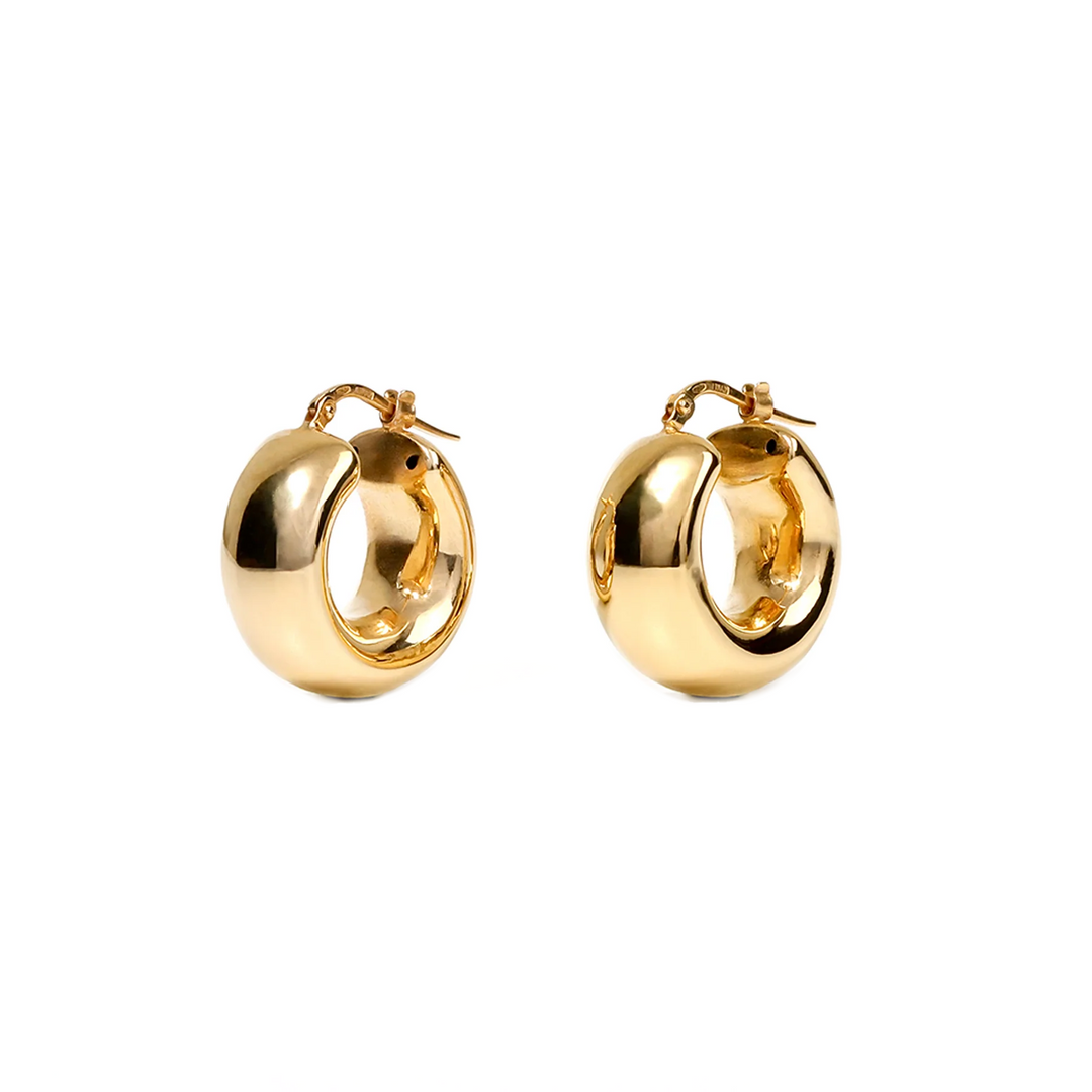 Argollas Chunky Tubulares Gruesas
