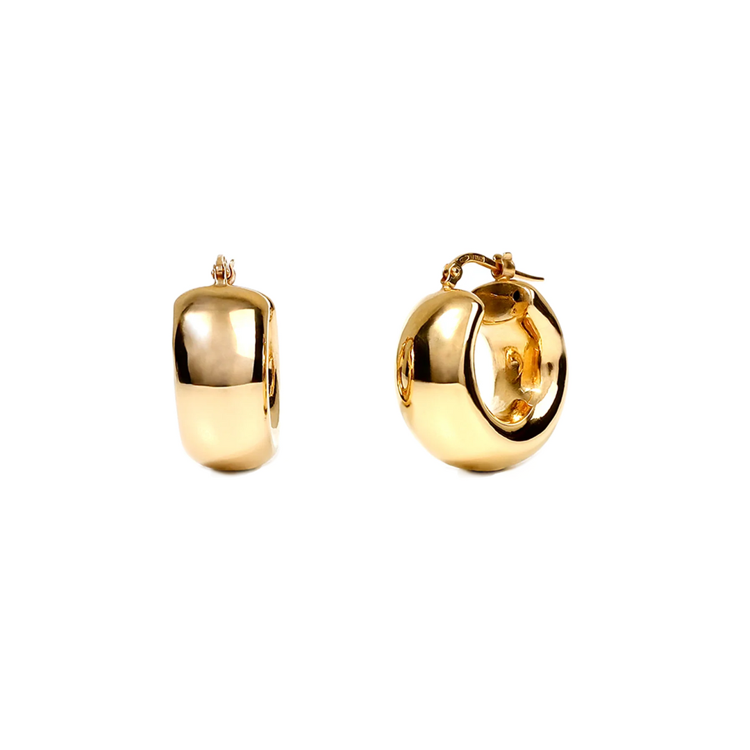 Argollas Chunky Tubulares Gruesas