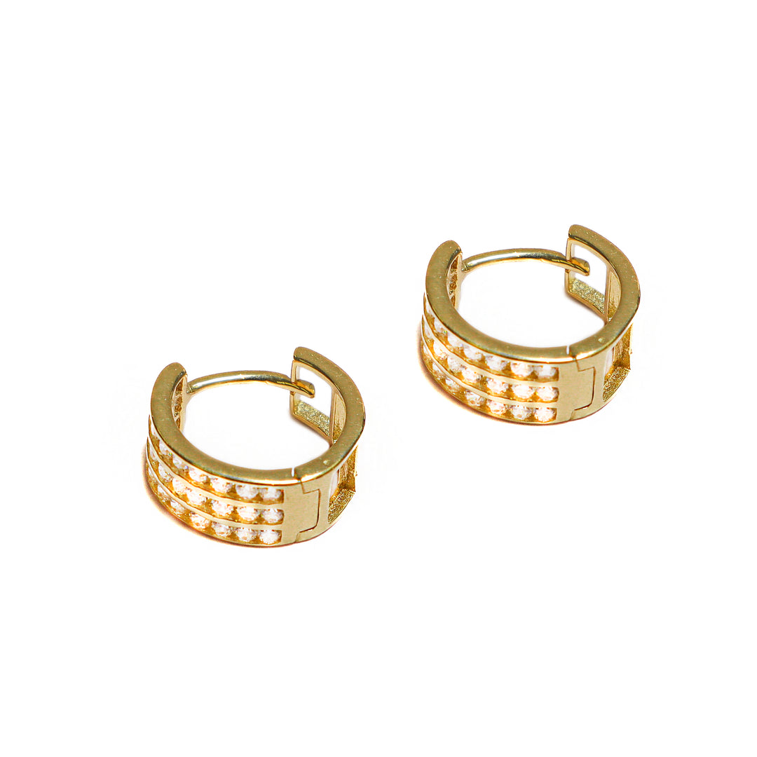 Argollas con 3 líneas de Circones