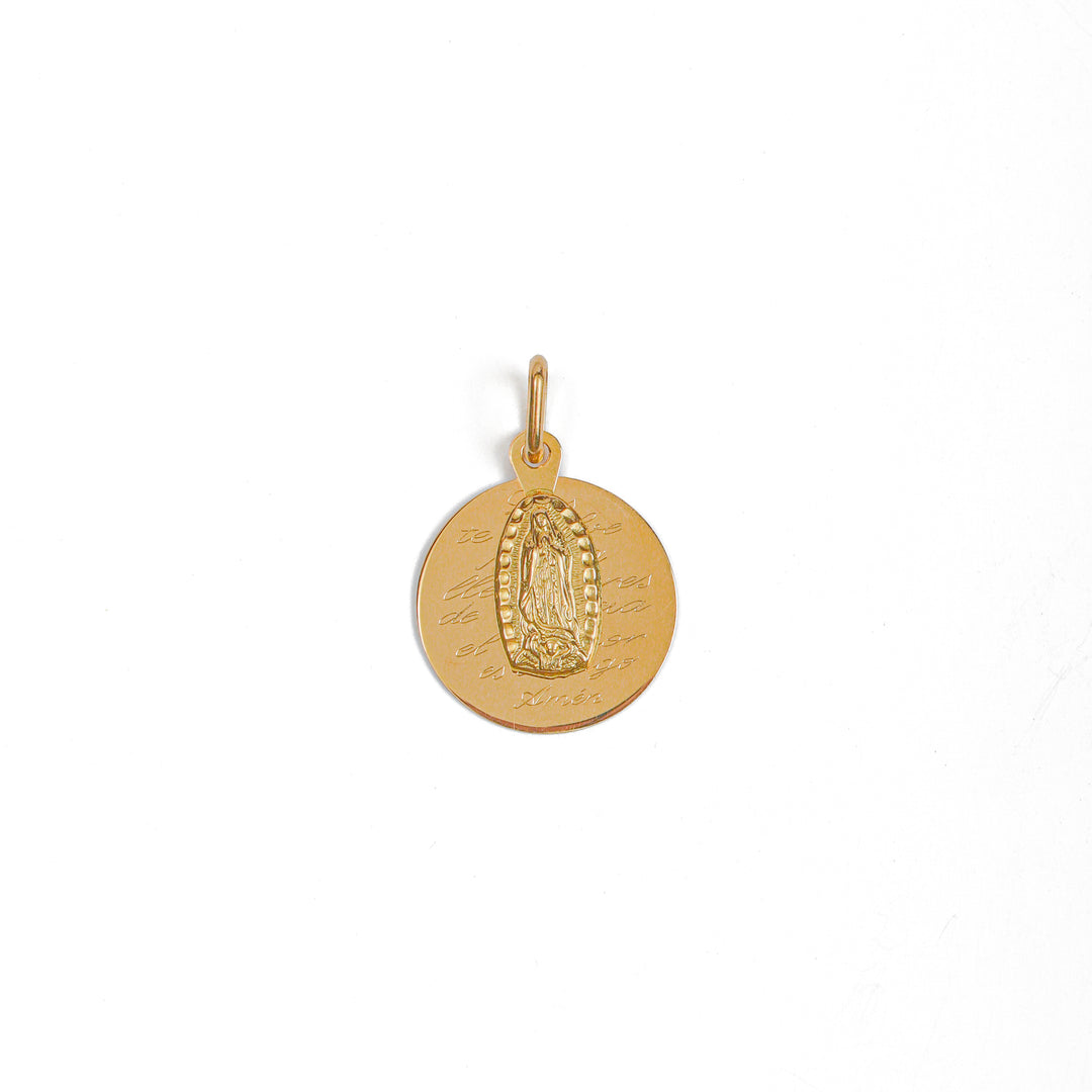 Dije Medalla Virgen Guadalupe + Oración