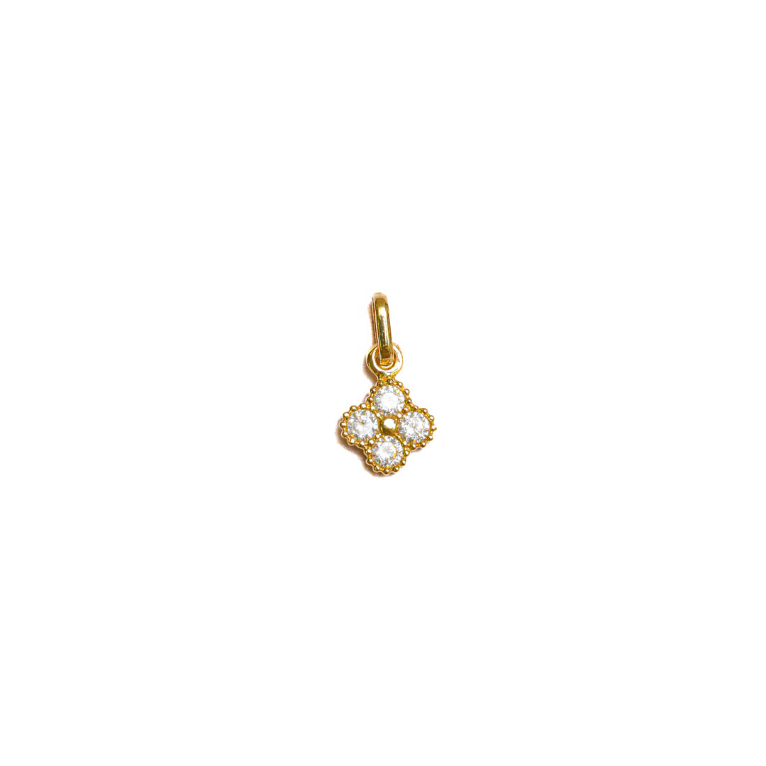 Dije Van Cleef Con Circon Blanco