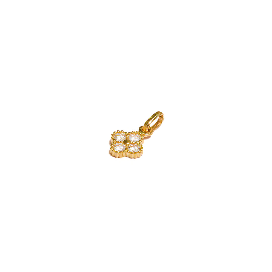 Dije Van Cleef Con Circon Blanco