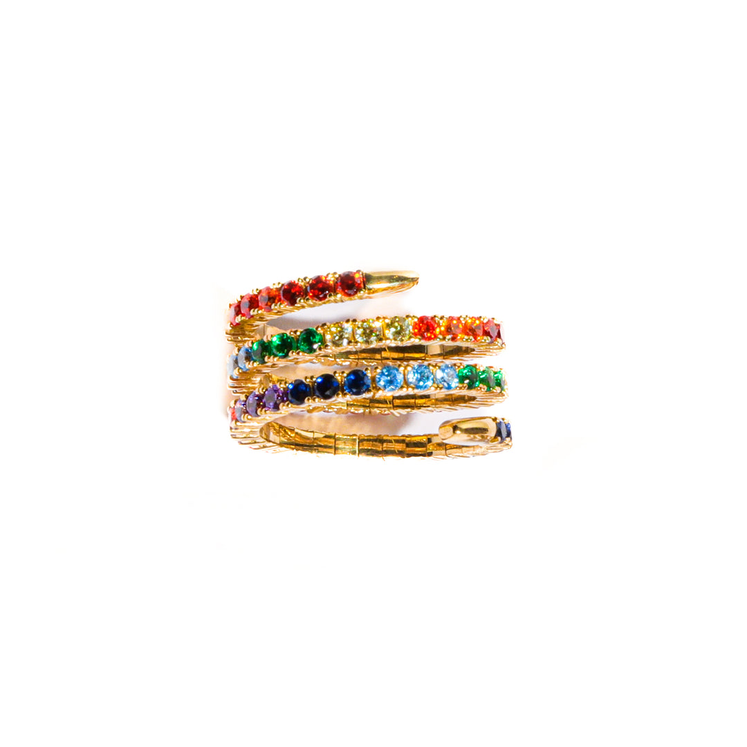 Anillo Espiral Tenis de colores