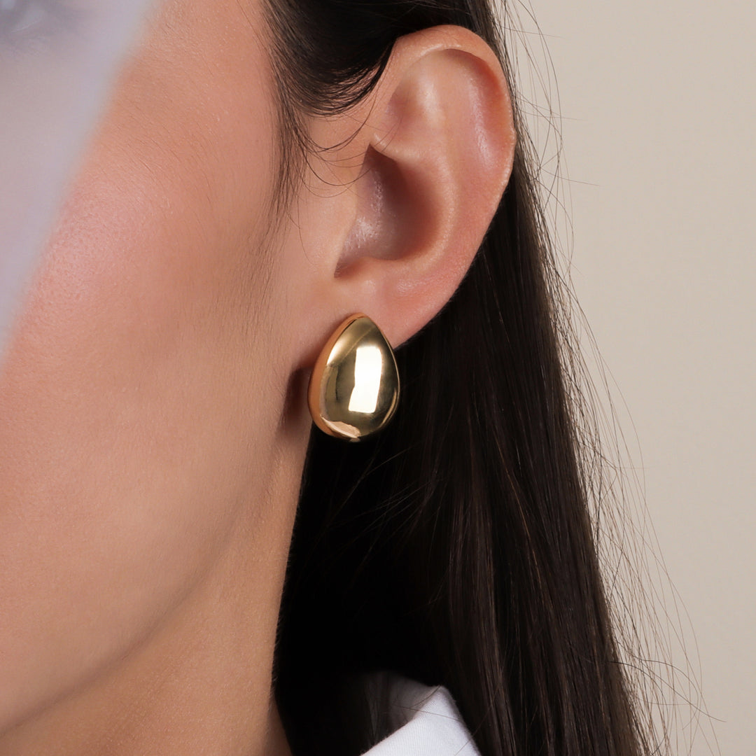 Argollas Forma de Gota Plana