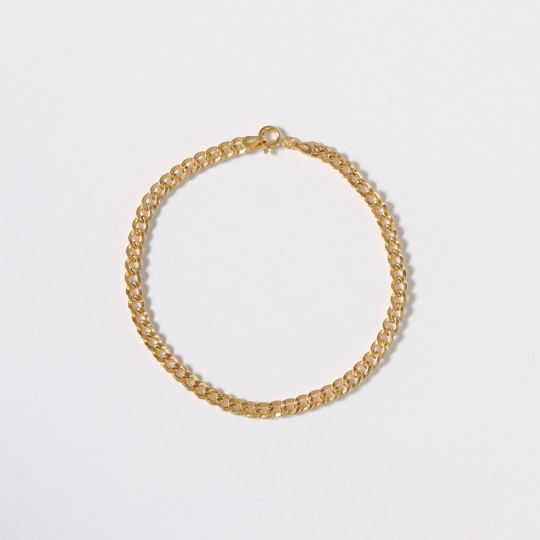 Pulsera Cubana 3mm 20 Cm