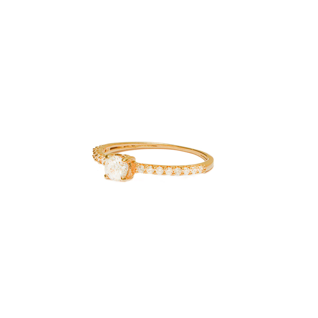 Anillo Solitario con circones