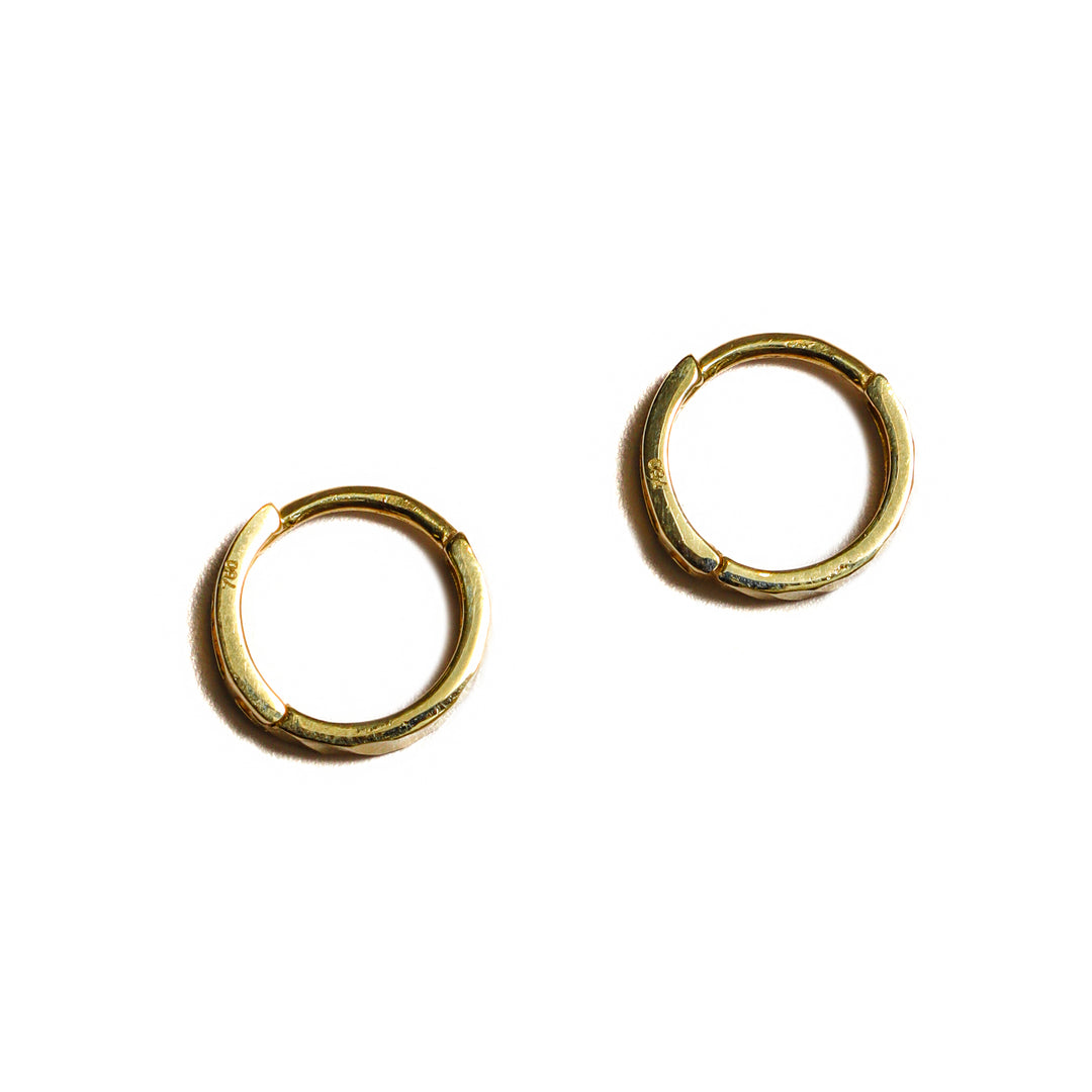 Argollas mini diamantadas