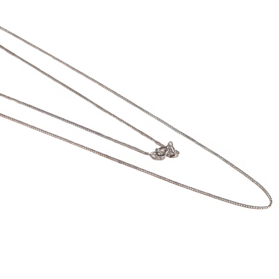 Cadena Veneciana Oro Blanco 45cm
