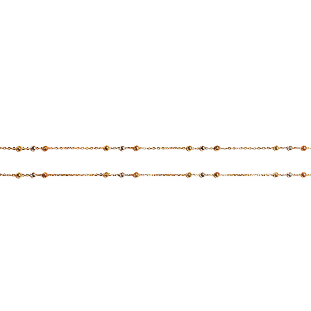 Cadena Argolla 3 Balines 45 Cm