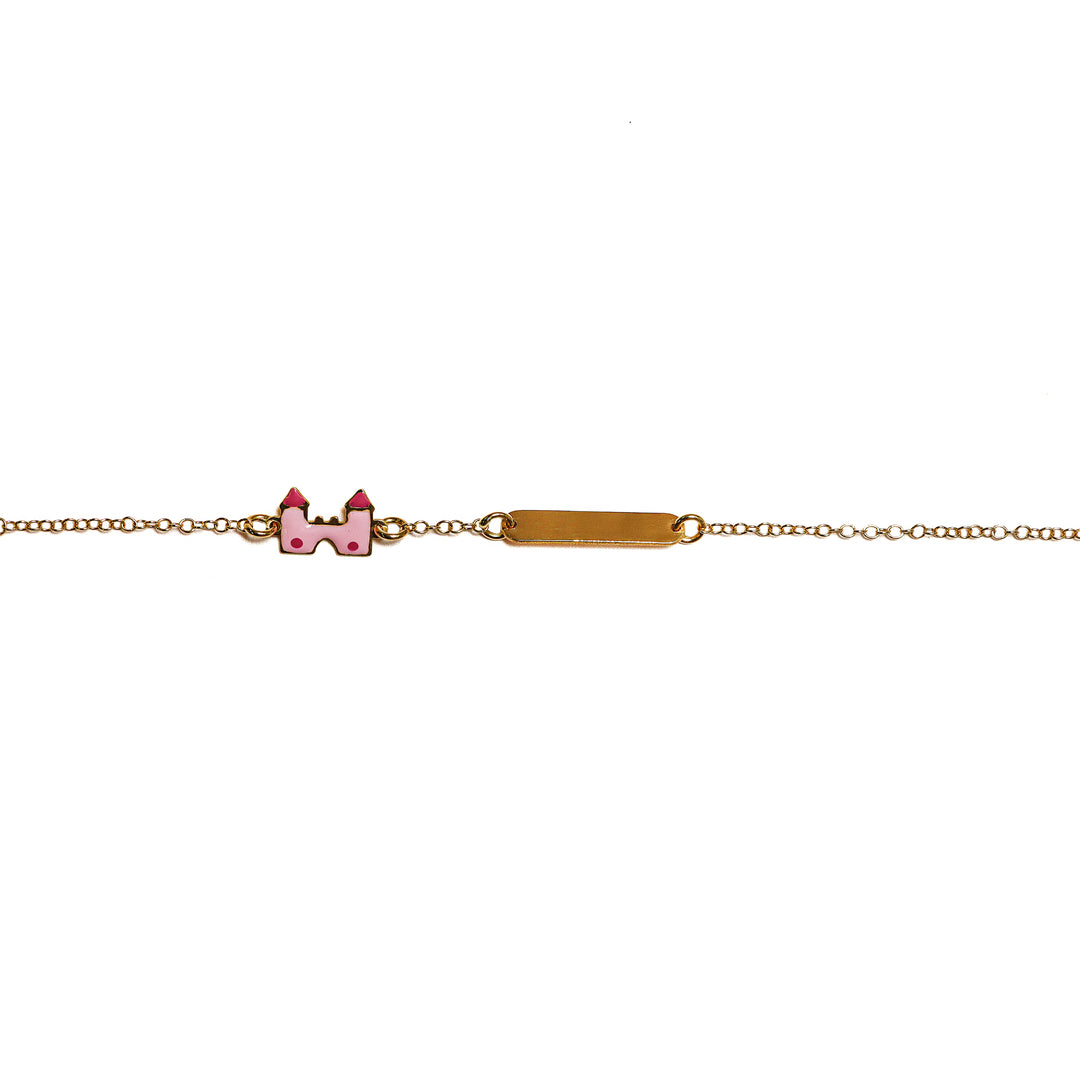 Pulsera Esclava Con dije de castillo