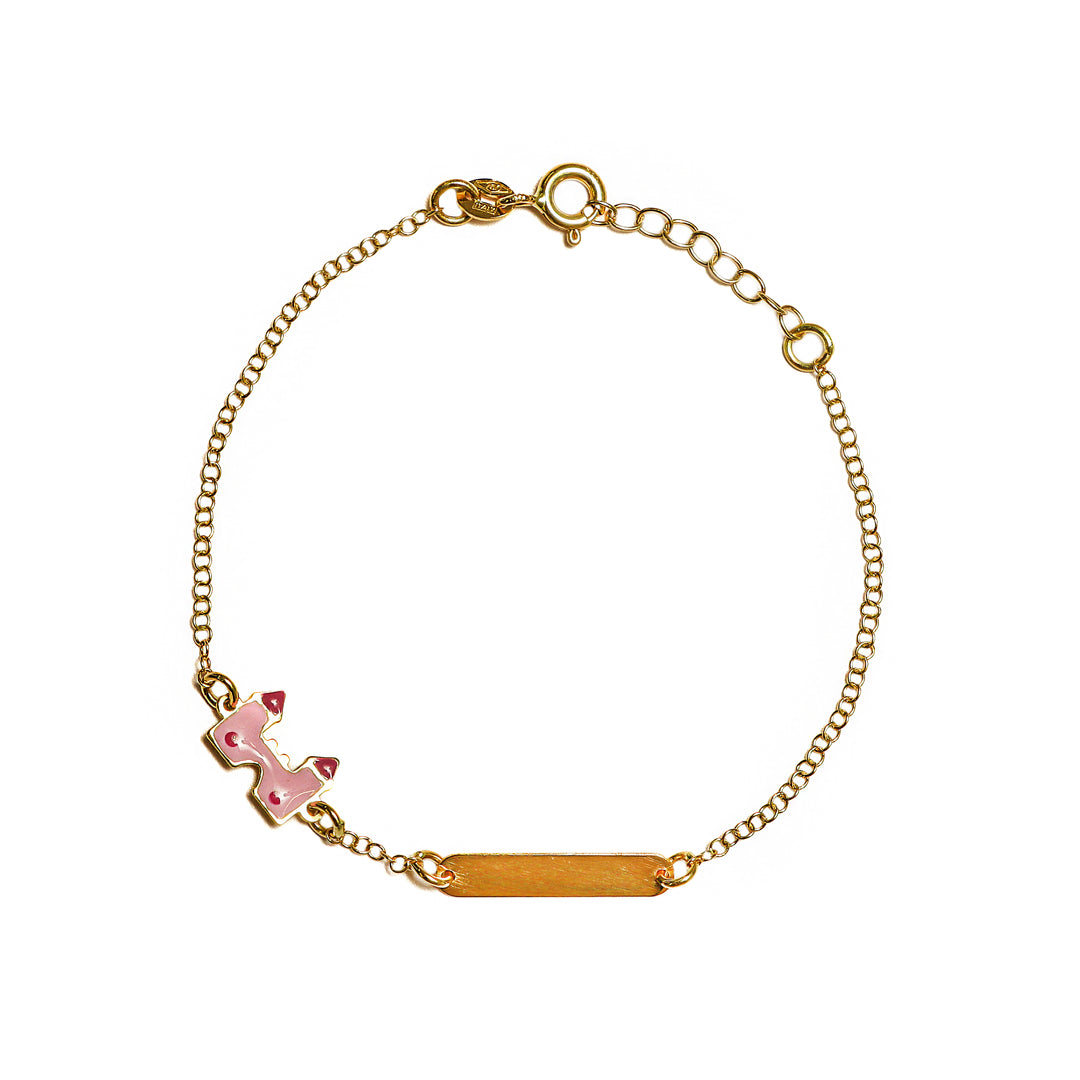 Pulsera Esclava Con dije de castillo