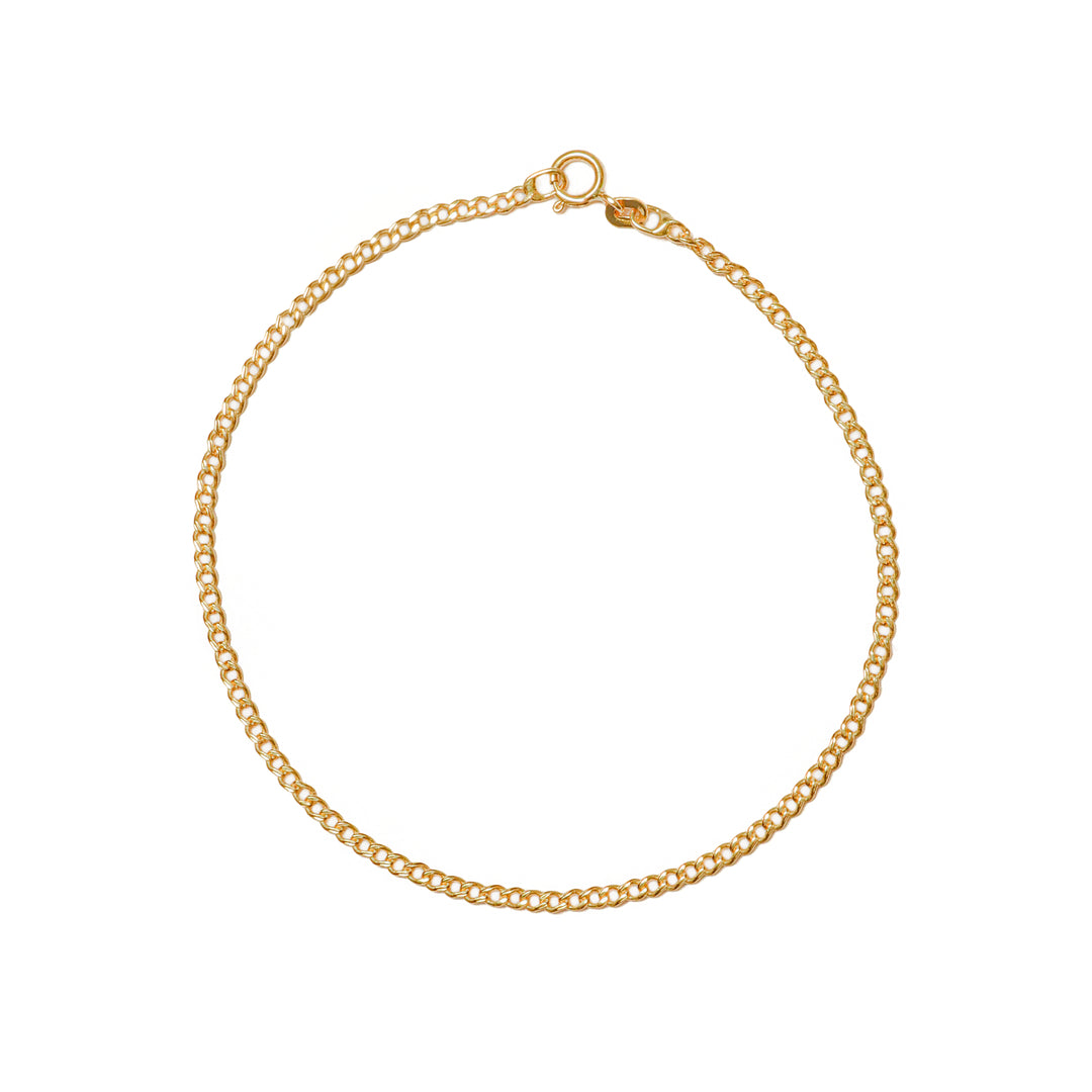 Pulsera mini Cubana 2mm 19Cm