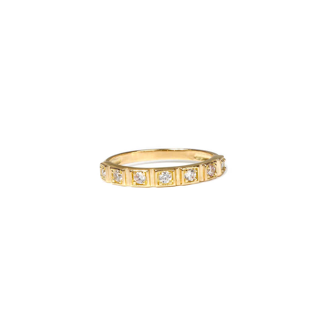 Anillo Cuadros con Circones