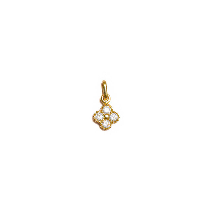 Dije Van Cleef Con Circon Blanco