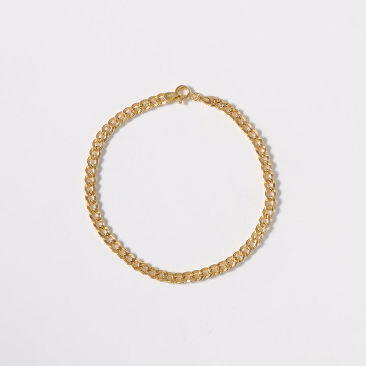 Pulsera Cubana 3mm 20 Cm