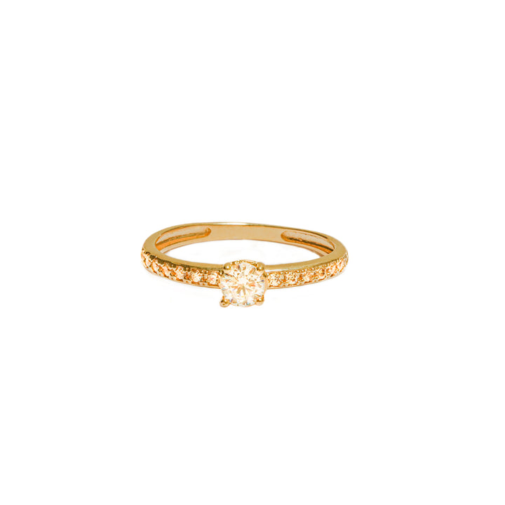 Anillo Solitario con Circones