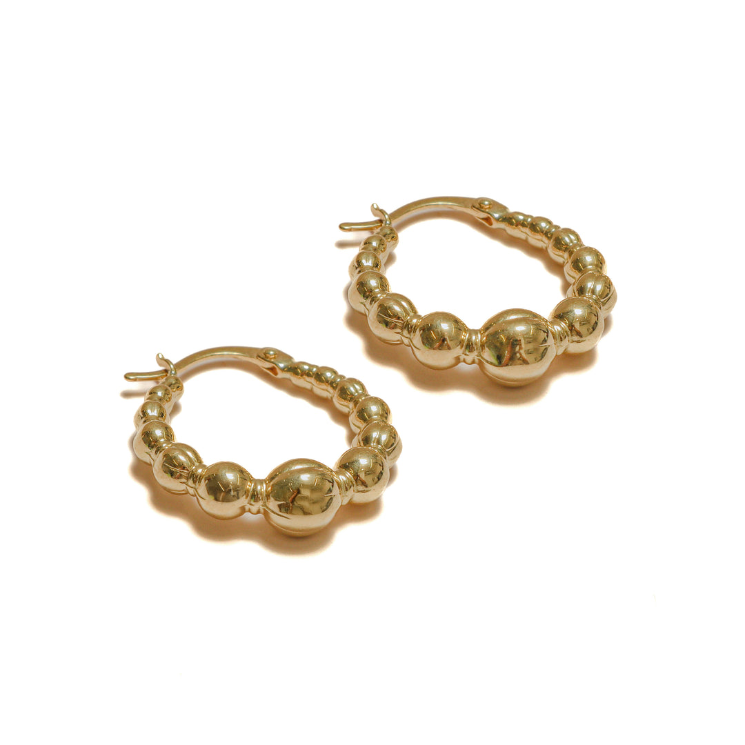Argollas relieve bolitas