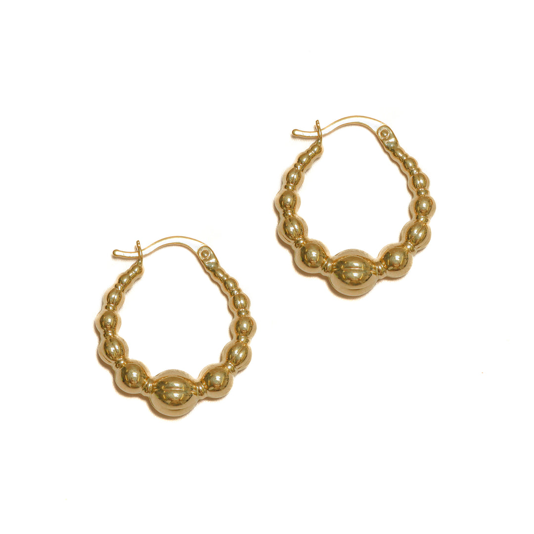 Argollas relieve bolitas
