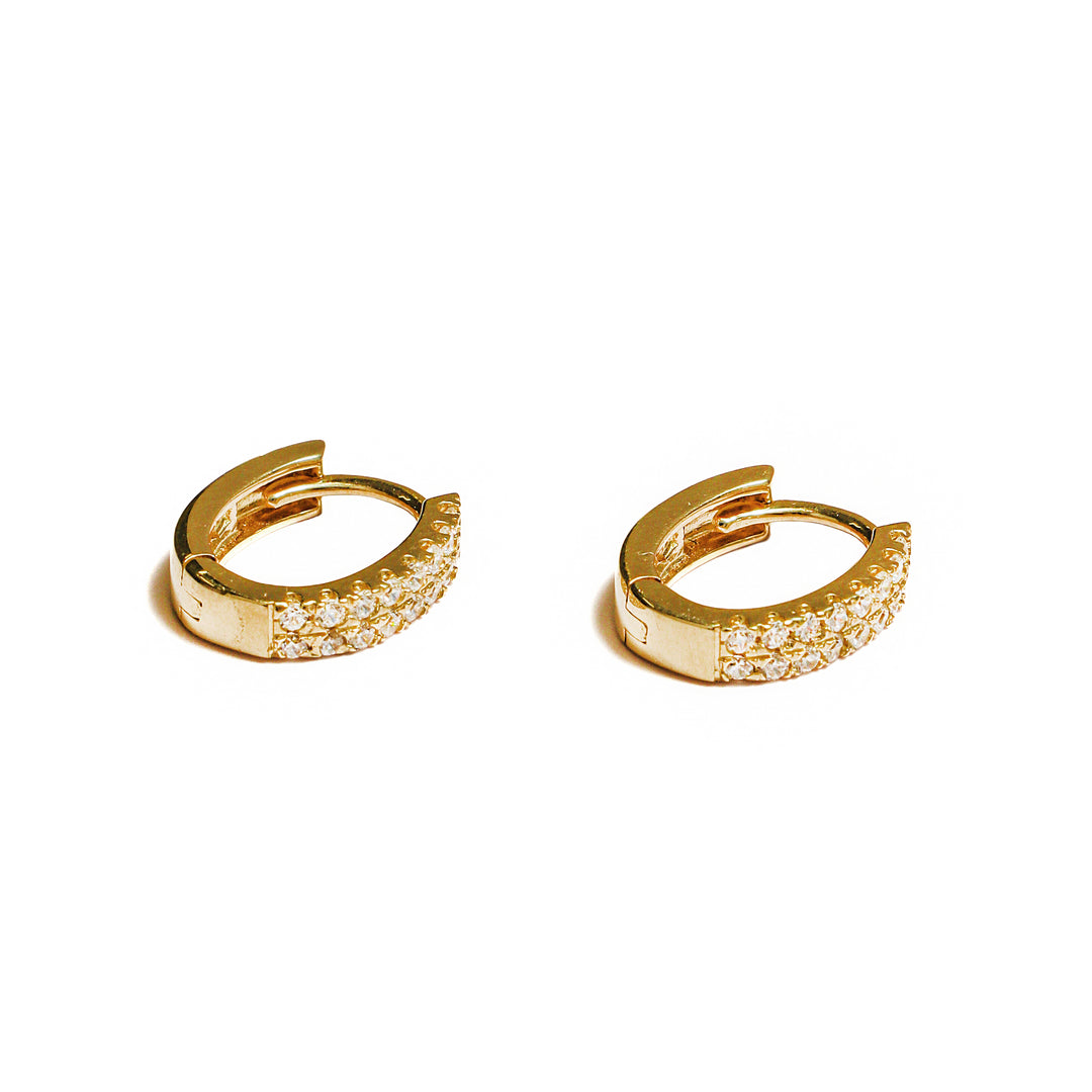 Argollas ovaladas con circones