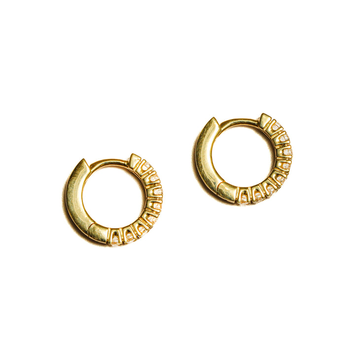 Argollas gruesas con circones