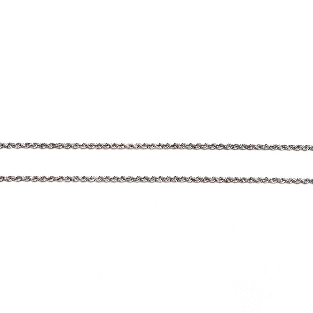 Cadena Cordón Oro Blanco 60Cm