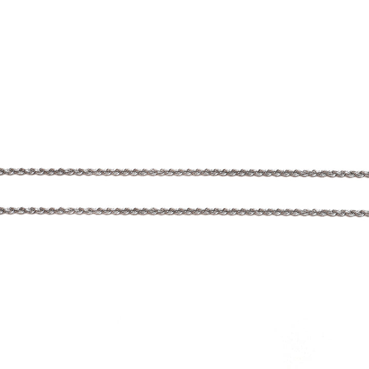 Cadena Cordón Oro Blanco 60Cm