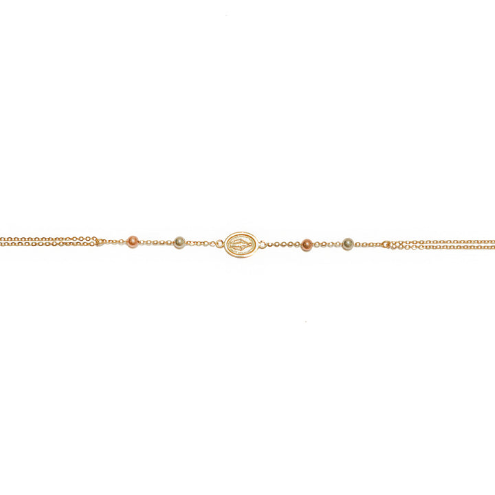 Pulsera Denario Virgen milagrosa con extensión