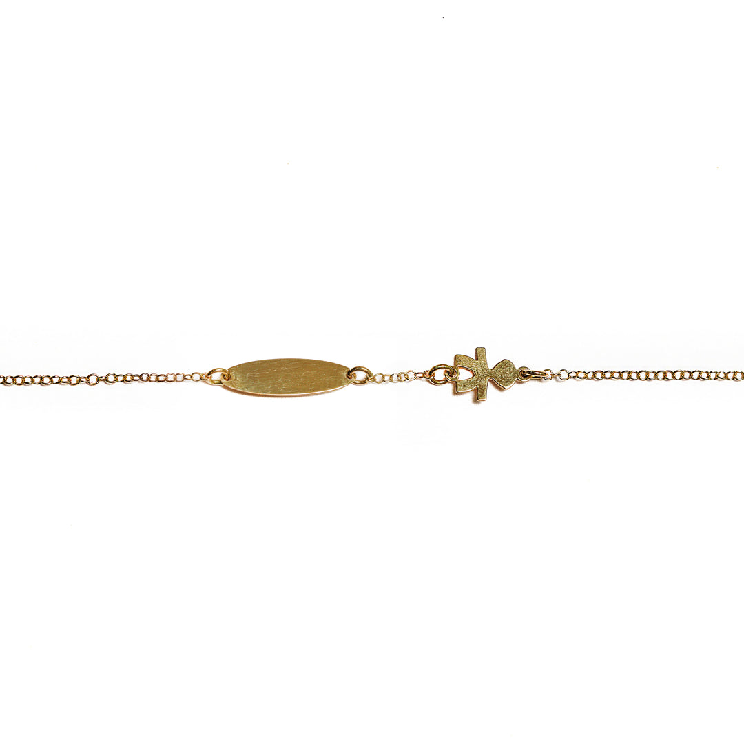 Pulsera Esclava Con dije silueta niño